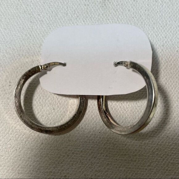 Sterling silver hoop Earrings - Picture 7 of 7